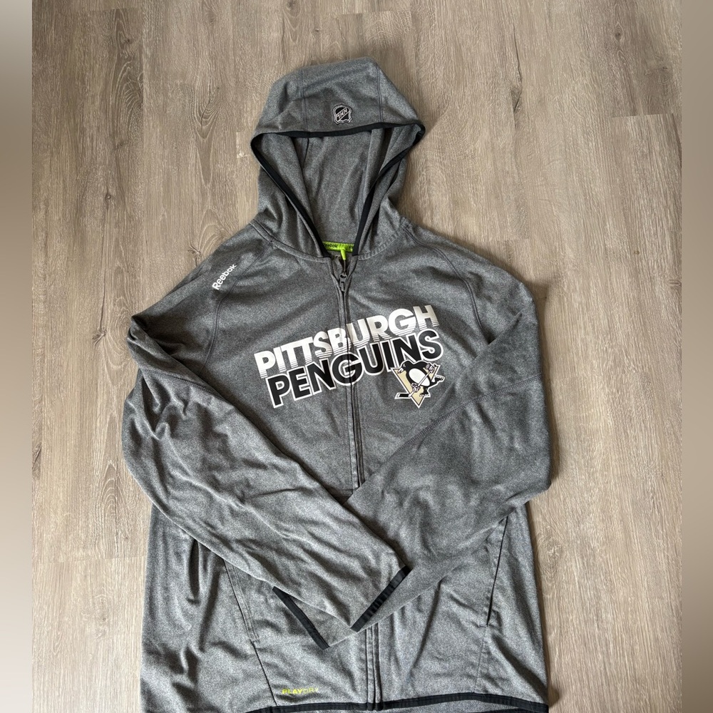 Reebok Center Ice Gray and Green Apparel